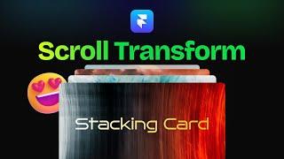 The popular stacking card animation in Framer