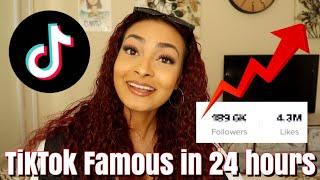 I TRIED BECOMING TIKTOK FAMOUS (IN LESS THAN 24 HOURS!)