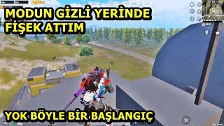 MODUN GİZLİ YERİNDE FİŞEK ATTIM !  HAYRACN KALACAĞINIZ BAŞLANGIÇ SOLO SQUAD PUBG MOBİLE