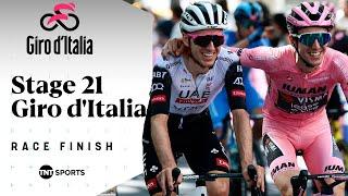 WHAT A WAY TO FINISH! ‍ | Men's Giro d'Italia Stage 21 Final KM's | TNT Sports Cycling