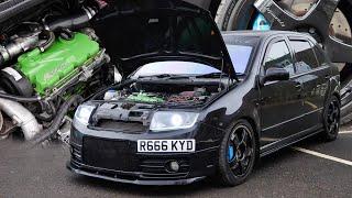 This *HYBRID TURBO* 400BHP MK1 Fabia VRS is PURE CRAZY!