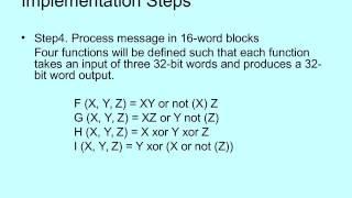 MD5 Message Digest Algorithm