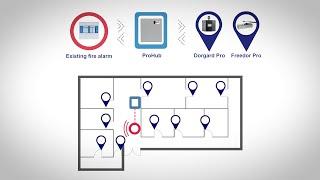 Fireco Dorgard Pro & Freedor Pro Fire Door Retainer System for Businesses, Schools, and Care Homes