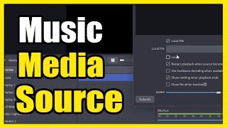 How to Add a Media Source or Music to OBS on PC (Easy Tutorial)