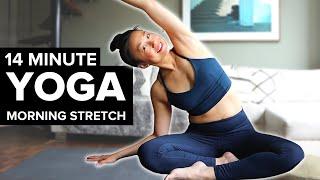 14 Min Morning Yoga STRETCH + Intention Setting