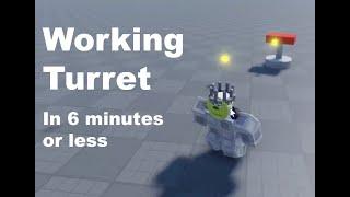 ROBLOX SCRIPTING -- How to Make a Turret in 6 Minutes or Less