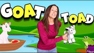 Learn to Read Phonics Vowel Song for Children Tongue Twister Vowel Teams oa Toad Goat Patty Shukla