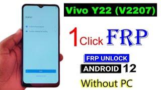 vivo y22 frp bypass | android 12 without pc | sk mobile durgam