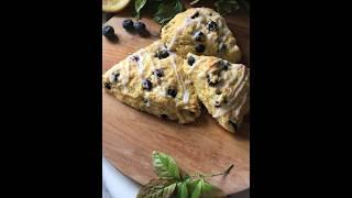 Savor the flavor of BLUEBERRY CORNMEAL SCONES! #shorts  #recipe