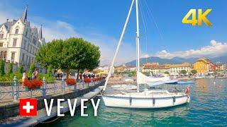 Vevey, one of the “Pearls of the Swiss Riviera”  Switzerland 4K