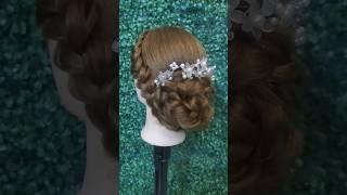 without bun asanise bridal jura hairstyle kaise kare #shorts #shortsviral #bridalhairstyle