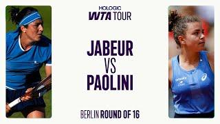 Jasmine Paolini vs. Ons Jabeur | 2025 Berlin Round Of 16 | WTA Highlights