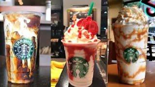 Making Starbucks drinks tiktok pt-1| Best Starbucks drinks on tiktok |tiktok compilation| #starbucks