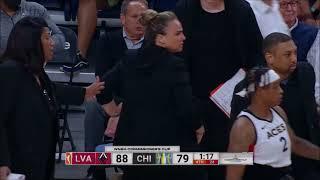 Becky Hammon GOES BERSERK After Refs Don't Call A Foul For A'ja Wilson, Then Candace Parker Hits A 3