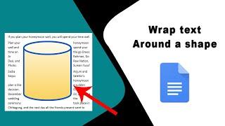 How to wrap text around a shape in google docs