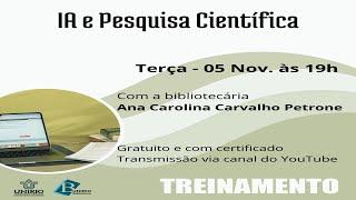 Webinar: Inteligência artificial e a pesquisa científica