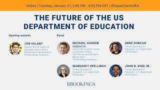 The future of the US Department of Education