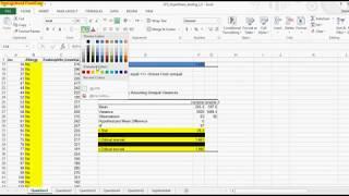 t-test hypothesis