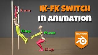 Blender IK/FK switching in Animation (Tutorial) [Part 1]