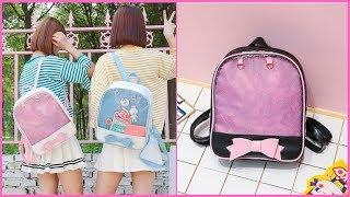 Cute Transparent  Leather Backpack  Review - School Bags For Teen Girls