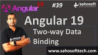 Two way data Binding in Angular 19 | Data Binding | Angular 19 Tutorials in Hindi