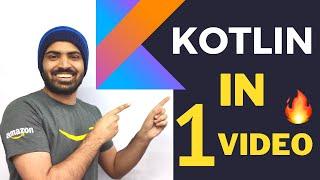 Learn Kotlin in 1 hour| Kotlin Tutorial for Beginners | Kotlin for AndroidBeginner Friendly Course