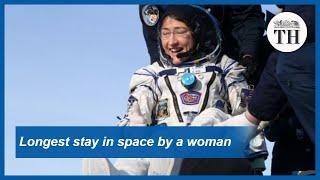 Longest stay in space by a woman