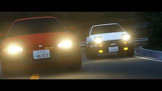 Initial D: AE86 vs EG6 [BLENDER CINEMATIC]