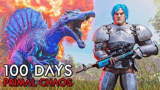 I Spent 100 Days In ARK Survival Ascended Primal Chaos