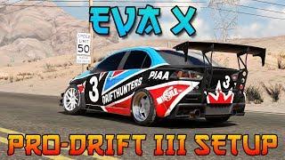 EVA X Pro-Drift III Custom Setup (Mitsubishi Evo X) | CarX Drift Racing 2