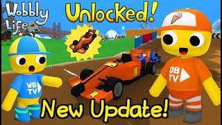 NEW UPDATE! UNLOCKED NEW FORMULA WOBBLY CAR IN WOBBLY LIFE 0.9.6! 