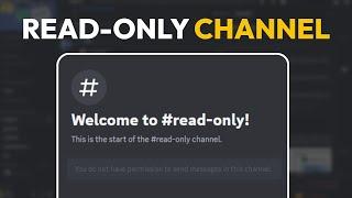 How To Make a Read-Only Channel on Discord (2024)