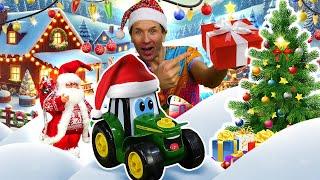 La fête de Noël à la ferme de Johnny le tracteur Jeux avec voitures pour les enfants