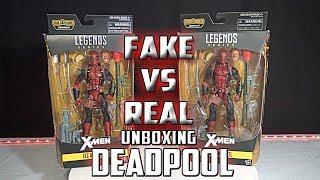 Fake Vs Real Marvel Legends Deadpool Juggernaut BAF Series