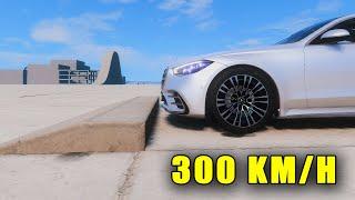 Cars VS Square Speed Bump With Real Cars - BeamNG Drive