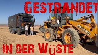 Nichts geht mehr mitten in der Sahara. Der GoldMAN ist ohne Antrieb.