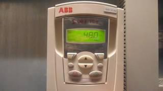 Частотник ABB ACS550 - Запуск с панели управления