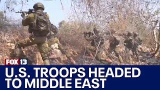 American troops, equipment heading to Middle East | FOX 13 Seattle