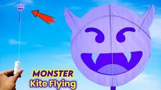 How to make a Monster kite , patang kese banate hai