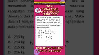 SOAL PENALARAN MATEMATIKA SNBT 2023 #soalutbk #snbt2023 #shorts #short #trending #snbt