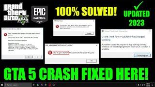 GTA 5 Crash Fix | GTA 5 random crash FIXED | Crash on startup | Epic games gta 5 Crash Fix in 2023