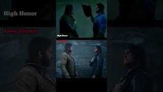 Arthur Final Goodbye To John High Vs Low Honor #rdr2