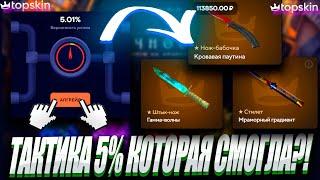 ТАКТИКА 5% НА КЕЙС БАТЛ? | ПРОВЕРКА АПГРЕЙДА И ТАКТИКИ НА TOPSKIN #casebattle #кейсбатл #csgo