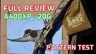 Beretta A400 Xtreme Plus 20 Gauge - Full Review and Pattern Test (Muller Choke , Boss Shotshells)