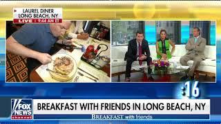 Fox & Friends Todd Piro's Pancake Challenge at the Laurel Diner