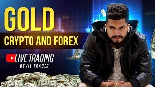 9 June Live Trading Session| Forex , XAUUSD & Crypto Live Stream | Devil Trader