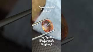 King Sapphire (Padparadscha Sapphire) #sapphire #bluesapphire #preciousstone #diamond #Padparadscha