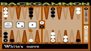 AMIGA BACKGAMMON GAME OTHER Courbois Software TOGETHER WITH One Check & Memory 1987 Softgang de en D