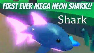 FIRST EVER MEGA NEON SHARK IN ADOPT ME!!