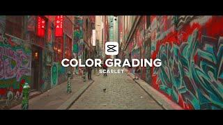 Capcut Color Grading | Scarlet | Tutorial